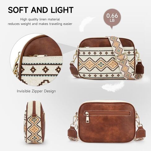 MEITRUE Crossbody Bags for Women Trendy, Women's Purse lightweight Retro Style Shoulder Bag in Saudi Arabia