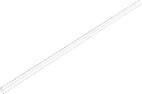 uxcell 2pcs Clear Rigid Tubing 4mm(5/32'') ID x 6mm(1/4'') OD x 2Ft Length Round Plastic Polycarbonate Tube in Saudi Arabia