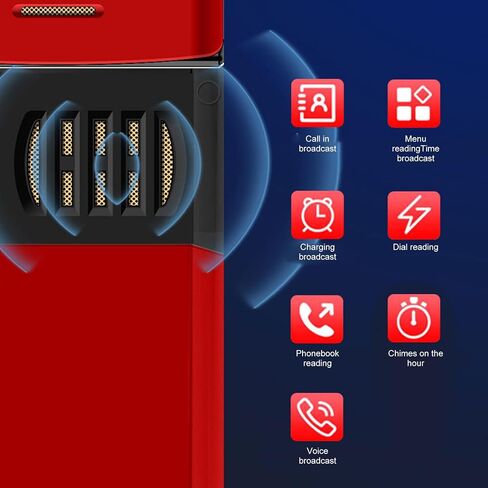 هاتف 4G Senior Flip غير مقفل، بطاقة SIM مزدوجة زر كبير، هاتف أساسي كبير، هاتف خلوي لكبار السن بصوت واضح لهدايا كبار السن، 4800 مللي أمبير في الساعة، كتاب إلكتروني، شاشة مزدوجة، SOS (أسود) in Saudi Arabia