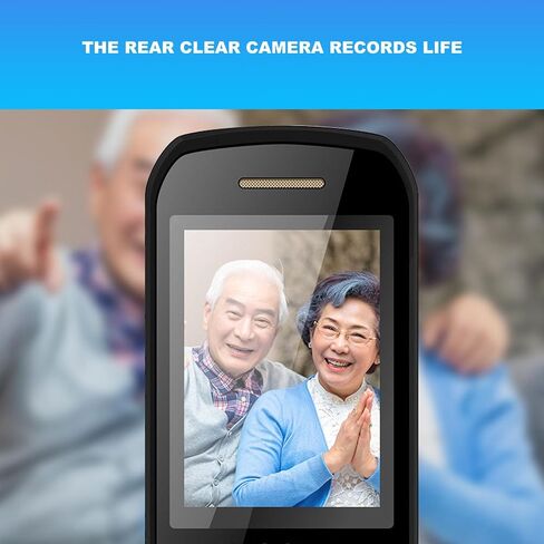 هاتف 4G Senior Flip غير مقفل، بطاقة SIM مزدوجة زر كبير، هاتف أساسي كبير، هاتف خلوي لكبار السن بصوت واضح لهدايا كبار السن، 4800 مللي أمبير في الساعة، كتاب إلكتروني، شاشة مزدوجة، SOS (أسود) in Saudi Arabia