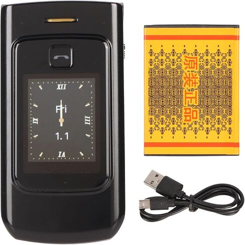 هاتف 4G Senior Flip غير مقفل، بطاقة SIM مزدوجة زر كبير، هاتف أساسي كبير، هاتف خلوي لكبار السن بصوت واضح لهدايا كبار السن، 4800 مللي أمبير في الساعة، كتاب إلكتروني، شاشة مزدوجة، SOS (أسود) in Saudi Arabia