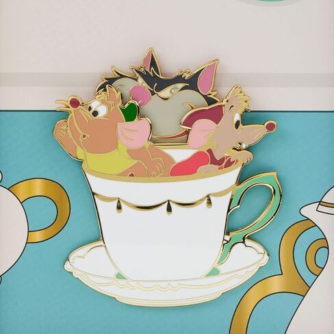 Loungefly Disney Cinderella Peeking Lucifer 3" Collector Box Pin in Saudi Arabia