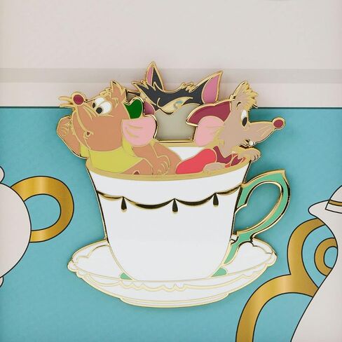 Loungefly Disney Cinderella Peeking Lucifer 3" Collector Box Pin in Saudi Arabia
