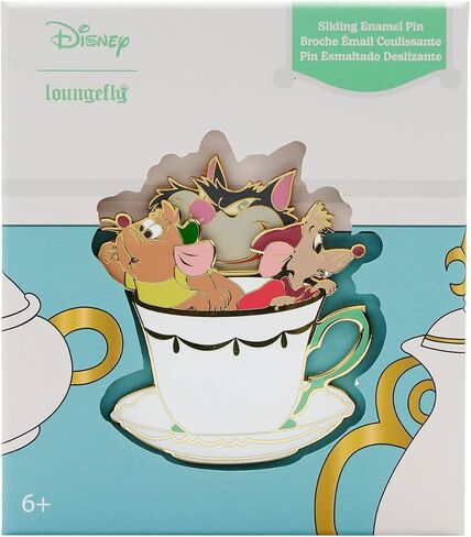 Loungefly Disney Cinderella Peeking Lucifer 3" Collector Box Pin in Saudi Arabia