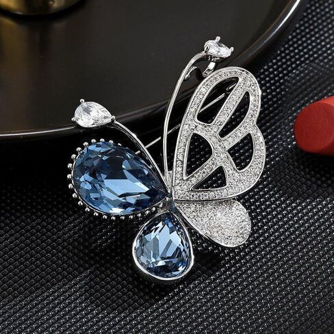 Butterfly Bee Brooches for Women Rhinestone Butterfly Bee Brooch Pin Bee Butterfly Lapel Pins Jewelry Valentine's Day Gifts for Her Wife in Saudi Arabia