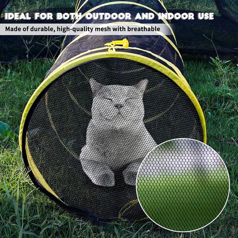 KOOPRO Outdoor Cat Enclosures Catio Cat Tunnel Cat Tent Cat House for Outside, Portable Cat Playhouse Pop Up Pet Playpen DIY in Multiple Ways for Indoor Cats and Small Animals with Carry Bag in Saudi Arabia
