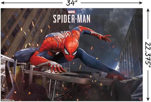 Trends International Marvel Comics - Spider-Man - ملصق حائط أكشن، 22.375 بوصة × 34 بوصة، نسخة غير مؤطرة in Saudi Arabia