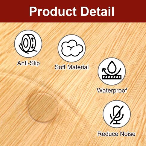 Giantree 50Pcs Clear Glass Table Top Bumper, Non-Adhesive Glass Table Top Spacer, Round Table Protector Furniture Pads Tea Table Nonslip Mats for Glass Table Tops Photo Frame Furniture (20mm) in Saudi Arabia