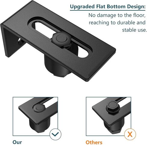 Sliding Barn Door Floor Guide, Adjustable Stay Roller, Flat &Flush Bottom Design, Anti-Rust Smooth Bearings in Kuwait