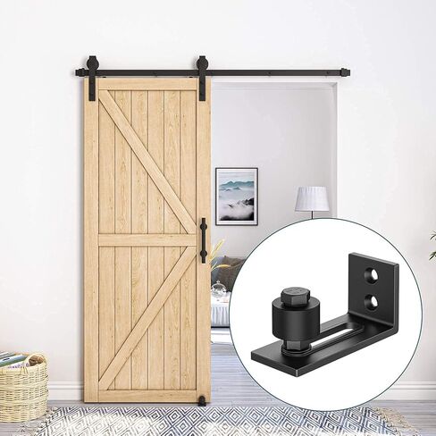 Sliding Barn Door Floor Guide, Adjustable Stay Roller, Flat &Flush Bottom Design, Anti-Rust Smooth Bearings in Kuwait