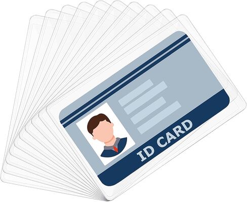 10 قطع من حامل بطاقات الرعاية الطبية الجديد PVC حامل بطاقة مقاوم للماء شفاف لحماية بطاقة الائتمان وبطاقات الهوية وغطاء الأكمام للضمان الاجتماعي وبطاقة الخصم ورخصة القيادة وبطاقة العمل in Saudi Arabia