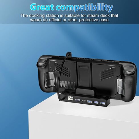 محطة إرساء ANNAPRO لسطح البخار/سطح البخار OLED وROG Ally، قاعدة 6 في 1 مع HDMI 2.0 4K@60 هرتز، جيجابت إيثرنت، 3 × USB-A 3.0 وPD3.0 100 واط USB-C منفذ شحن كامل السرعة in Kuwait