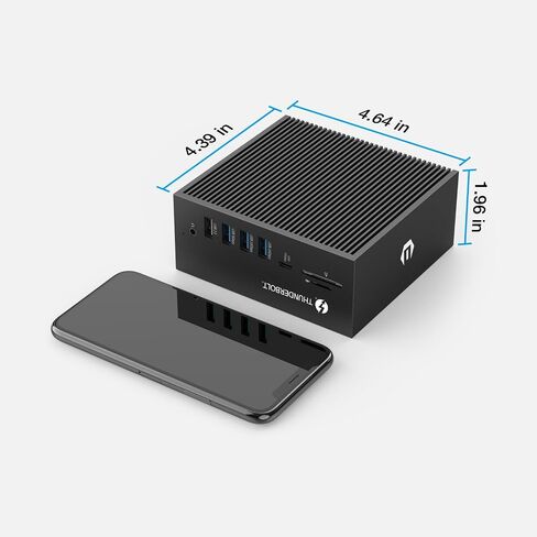 قاعدة Thunderbolt 3، محطة إرساء عالمية 18 في 1، محطة إرساء للكمبيوتر المحمول بشاشة مزدوجة عبر شاشة عرض 2 4K@60 هرتز، 8K DP، جيجابت إيثرنت، طاقة تيار مستمر 65 وات، مخرج بصري، USB 3.0 * 9، قارئ SD/TF، ​​ميكروفون 3.5 مم... in Saudi Arabia