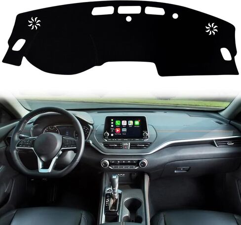 Dash Mat Cover Custom Interior Center Console Mat Compatible with Nissan Altima S SR SV and SL Sedan 2013 2014 2015 2016 2017 2018 Dashboard mat Covers Accessories in Saudi Arabia