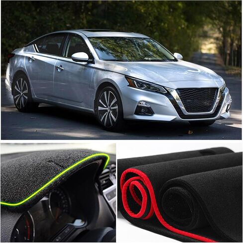 Dash Mat Cover Custom Interior Center Console Mat Compatible with Nissan Altima S SR SV and SL Sedan 2013 2014 2015 2016 2017 2018 Dashboard mat Covers Accessories in Saudi Arabia