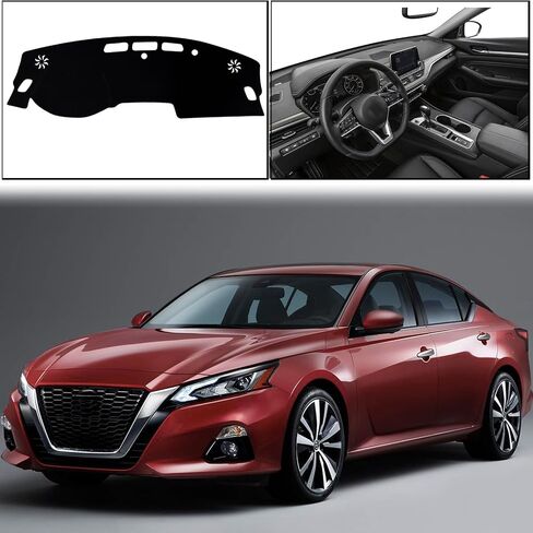 Dash Mat Cover Custom Interior Center Console Mat Compatible with Nissan Altima S SR SV and SL Sedan 2013 2014 2015 2016 2017 2018 Dashboard mat Covers Accessories in Saudi Arabia