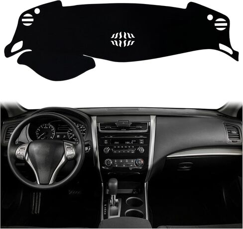 Dash Mat Cover Custom Interior Center Console Mat Compatible with Nissan Altima S SR SV and SL Sedan 2013 2014 2015 2016 2017 2018 Dashboard mat Covers Accessories in Saudi Arabia