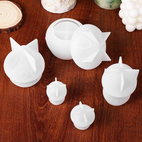 Mushroom Stencil Mushroom Jar Resin Molds, Mushroom Resin Jar Mold with Lid, for Epoxy Resin, Epoxy Molds for Christmas Gifts, Storage Container, Candle Holder, Candy Jar, 5pcs in Saudi Arabia