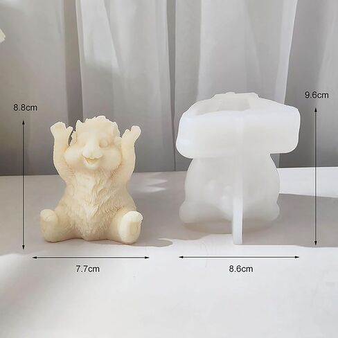 Squirrel Mold Squirrel Resin Mold Animal Mold Squirrel Jewelry Resin Casting Molds Handmade Silicone Mold for Resin Candle Making Molds Craft Supplies 3D Mold Resin Mold Sculpture Mold Resin DIY Mold in Saudi Arabia