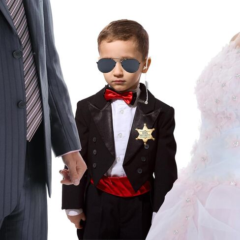 4 قطعة خاتم الزفاف حامل الأمن مجموعة هدايا الزفاف الزي الاشياء الأمن شارة خاتم حامل صندوق زهرة فتاة رفقاء العريس اقتراح الهدايا للأولاد الصغار in Kuwait