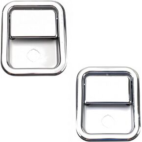 TRQ Front Metal Exterior Door Handle Pair Set Chrome LH RH Sides for Mack CH CL