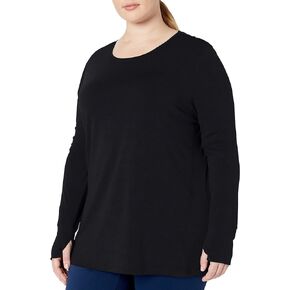 Amazon Essentials Women's Studio Relaxed-Fit Long-Sleeve T-Shirt (Available in Plus Size)