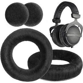 DT 770 Pro Earpads Replacement DT 990 Pro Ear Pads Cushions Cover Cups Compatible with Beyerdynamic DT 1990 Pro/DT 990 Pro/DT770 Pro/DT880Pro/DT 990/DT 770/DT 880/DT860/DT660/T70P/T5P Headphones.