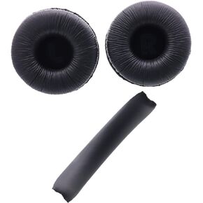 Deal4GO Original Headphone Earpads w/Headband Cover Cushion Replacement for JBL Tune 500 510 520 560 590 Headset Earmuff (Black)