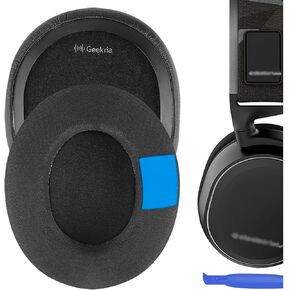 وسائد أذن بديلة من جل التبريد الرياضي من Geekria لـ SteelSeries Arctis Prime Arctis PRO Arctis 9X Arctis 7 Arctis 5 Arctis 3 وسائد أذن لسماعات الرأس، قطع غيار غطاء أكواب الأذن (أسود)