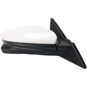 11 Wires Passenger Side View Mirror with View Camera/Power Glass/Heated Right fit for Honda Civic 2016-2020 (White) OE#4720641-1,HO1327107,76201-TBA-A11ZF, 76208-TBC-A02ZA