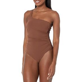 Profile by Gottex Women's Standard Iota Shoulder Ruffle One Piece in Kuwait
