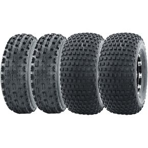 WANDA Full Set Sport ATV tires 21x8-9 21X8X9 Front & 22x11-8 22x11x8 Rear 4PR