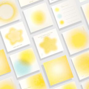 مذكرة فارغة غير لاصقة، مذكرة منحدر متدرج معكرون، 10 تصميمات فريدة مختلفة، ورق أوريغامي مكعب غير لاصق لمستلزمات مكتب الدراسة بدون لاصق هدية، 400 ورقة/حزمة (أخضر) in Kuwait