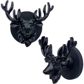 2 Pcs Magnetic Hooks, Hanging Magnetic Hooks, Clothes Grill Fridge Organizer Kitchen etc. Magnetic Hooks, Animal Magnetic Hooks (Deer head)