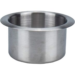 Garneck 1 PCS Car Recessed Cup - Stainless Steel Recessed Drop in Plastic Cup Drink Can Holder with Drain for Boat Car Marine Rv - Cup Holder Replacement Insert Drink Can Holder for Motor Car Auto