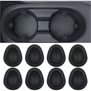 8PCS Car Cup Holder Position Limiter, Anti-Shake Vehicle Water Bottle Holder Insert, Silicone Auto Interior Cup Stabilizer Accessories Universal for Vehicle, Truck, RV and More