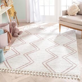 Well Woven Merri Grey Ivory Geometric Stripes Pattern Stain-resistant Runner Rug (2'3" x 7'3")