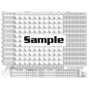 Big Red Scorebook 12 Player - Enlarged Detailed