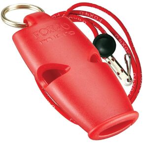 Fox 40 Micro Safety Whistle with Breakaway Lanyard Red