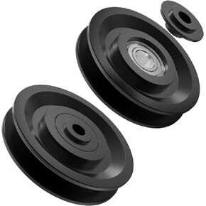 Universal Nylon Bearing Pulley Wheel Replace Gym Attachments Diameter 90mm/3.5" for Gym Equipment Part Cable Machine