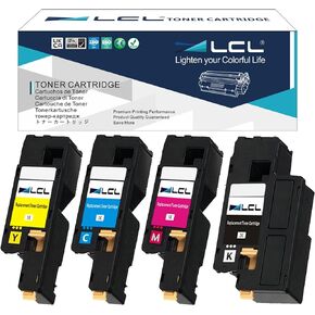 LCL Remanufactured Toner Cartridge Replacement for Xerox 106R01630 106R01627 106R01628 106R01629 for Xerox Phaser 6000 6010 WorkCentre 6015 (4-Pack, Black, Cyan, Magenta,Yellow)