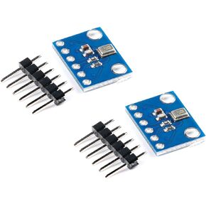 2Pcs SPH0645 Digital Microphone Sensor Module SPH0645LM4H Low Power Sound Microphone 1.6-3.6V Sound Detector Module Board 24 bits I2S Interface MEMS with Cable for Arduino Raspberry Pi