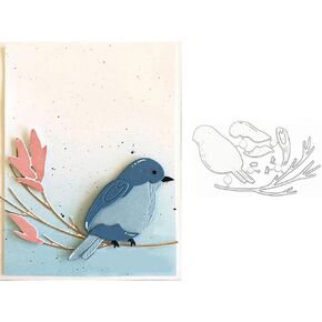 Bird Branch Frame Metal Die Cuts,Bird On Branch Border Wedding Cutting Dies Cut Stencils for DIY Scrapbooking Photo Decorative Embossing Paper Dies for Scrapbooking Card Making