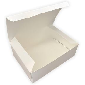 FC Meyer Meal Box, TABW9744, Take Out Food Container, Disposable and recyclable Paperboard To Go Boxes for Catering, White Lunch Box, 9 x 6.5 x 3.5, Pack of 15