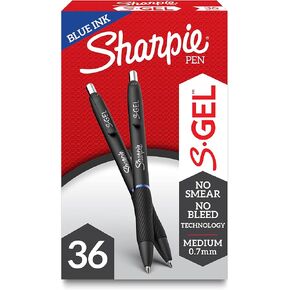SHARPIE S-Gel, Gel Pens, Medium Point (0.7mm), Purple Gel Ink Pens, 12 Count