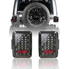 JK LED Tail Light Assembly w/Brake Light & Turn Signal Compatible with Jeep Wrangler JK JKU 2007-2018
