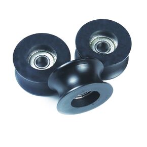 5Pcs 8x40x20mm U Groove Nylon Guide Pulley Wheel Bearing Track Roller Bearing