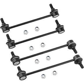 4Pcs Front & Rear Stabilizer Sway Bar End Links Kit Fit For Hyundai Tucson 2005-2009 2.7L 2.0L, For Kia Sportage 2005-10 2.7L 2.0L Replace# K80510, K80511, 548301F000, 548302E000, 555302E105