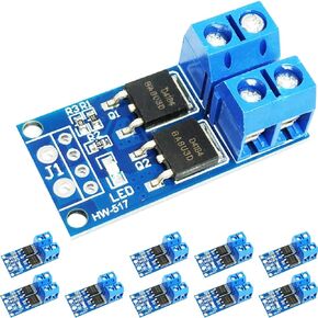 10PCS Dual High-Power 400W MOS Tube Trigger Switch Driver Module FET PWM Adjustment Electronic Switch Control Board for Brightness Control
