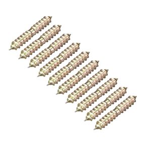 uxcell 8x32mm Hanger Bolts, 12pcs Double Ended Self-Tapping Thread Wood to Wood Dowel Screws for Wood Connecting